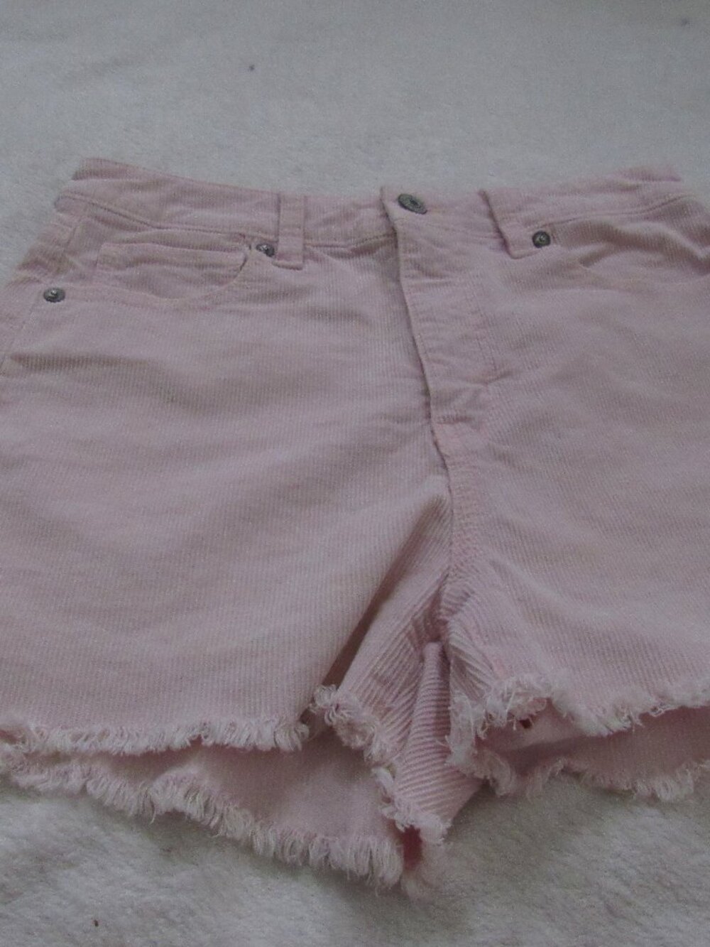 American Eagle Pink Corduroy Shorts Size 2 USED